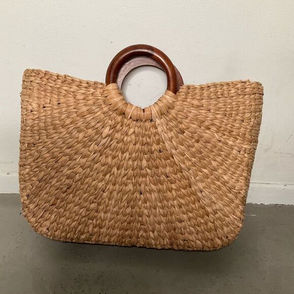 Nordstrom Beaded Straw Summer Bag - Picture 2 of 8